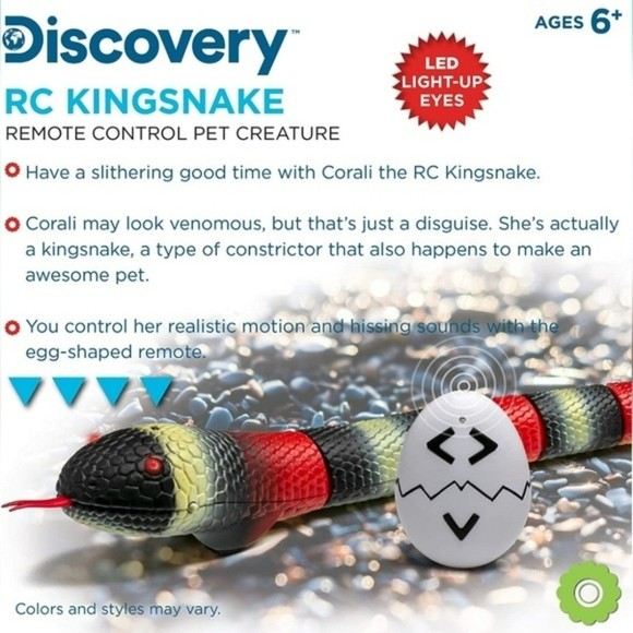 Discovery Kids Remote Controlled King Snake, Realistic Slithering RC Reptile NIB - Picture 3 of 6